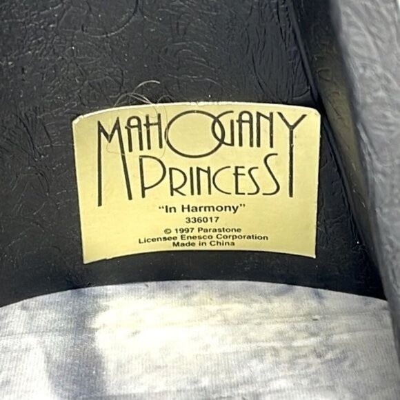 Mahogany Princess “IN HARMONY” 1997 Couple Figurine Vintage Hallmark Enesco - Picture 10 of 12